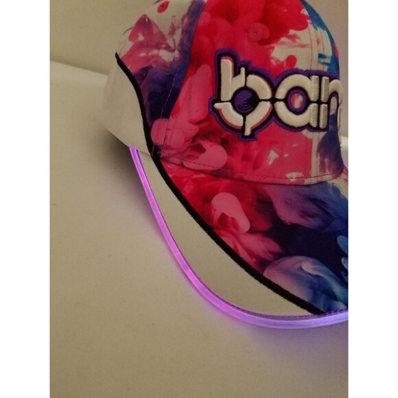 Bang Energy Sports Drink Multicolor Smoke Snapback Baseball Cap Light Up Bill - Picture 5 of 13